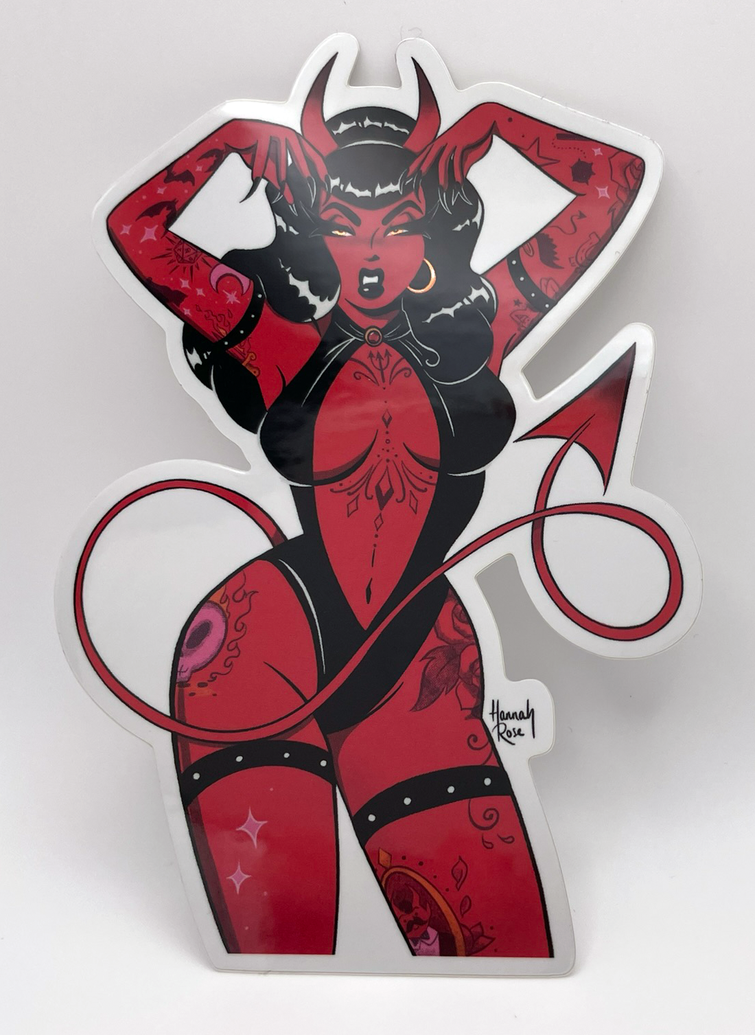 'Hotter Than Hell' Holographic Sticker