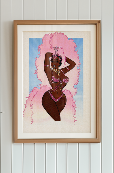 'Think Pink' Art Print