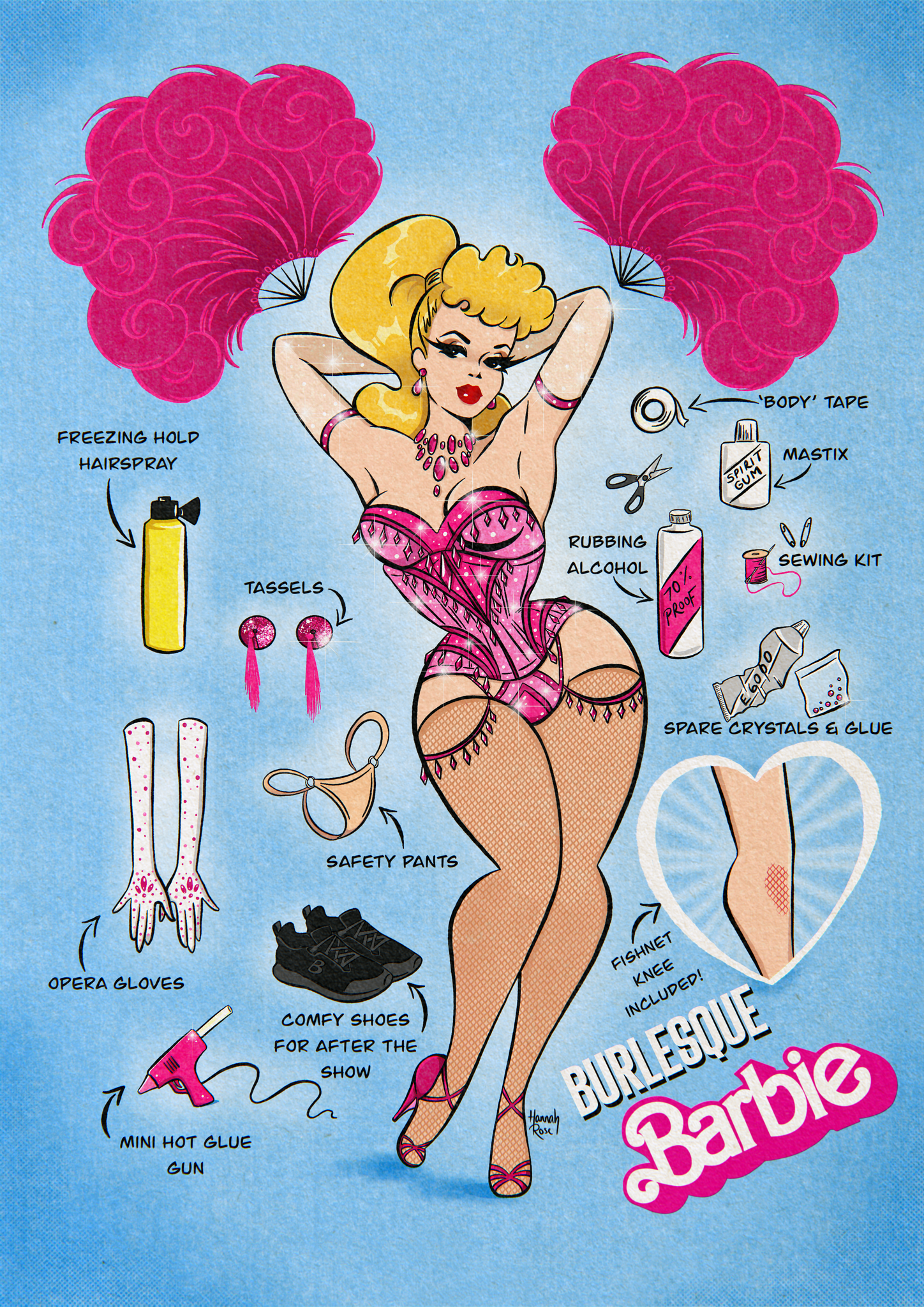 Burlesque Barbara' Art Print – Pillow Talk Pin Ups Burlesque Barbara' Art Print – Pillow Talk Pin Ups