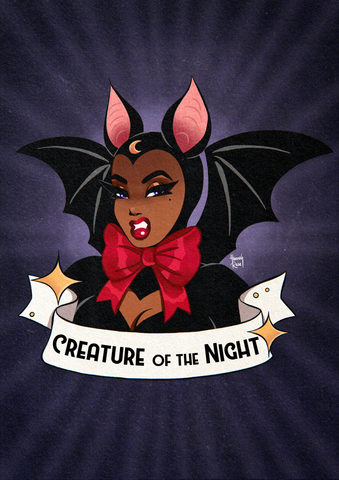 'Creature of the Night' Art Print