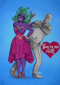 'You're My Rock' Art Print