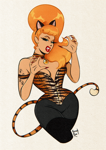 'This Kitten's Got Claws' Art Print
