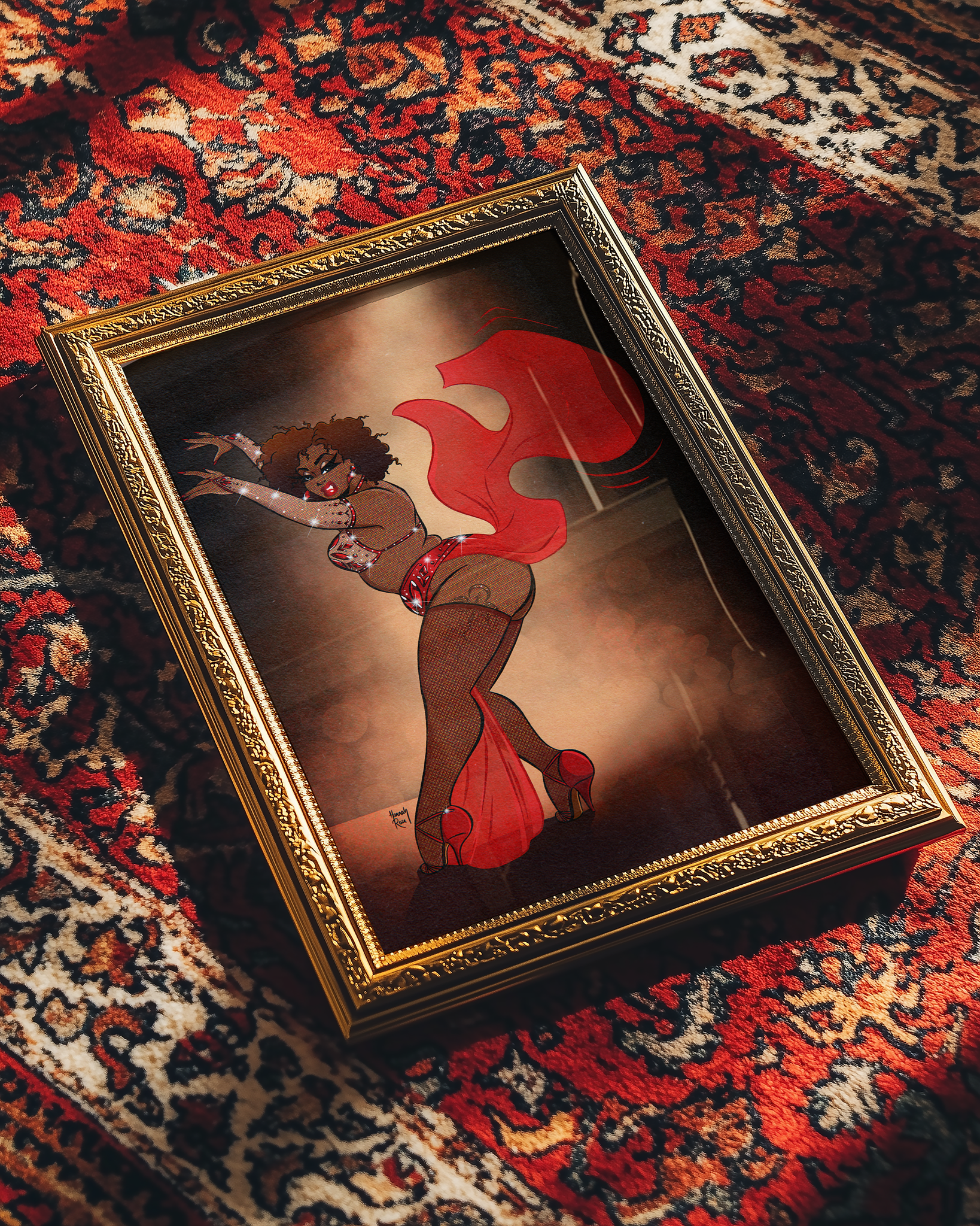 'Bumps in Bronze' Art Print