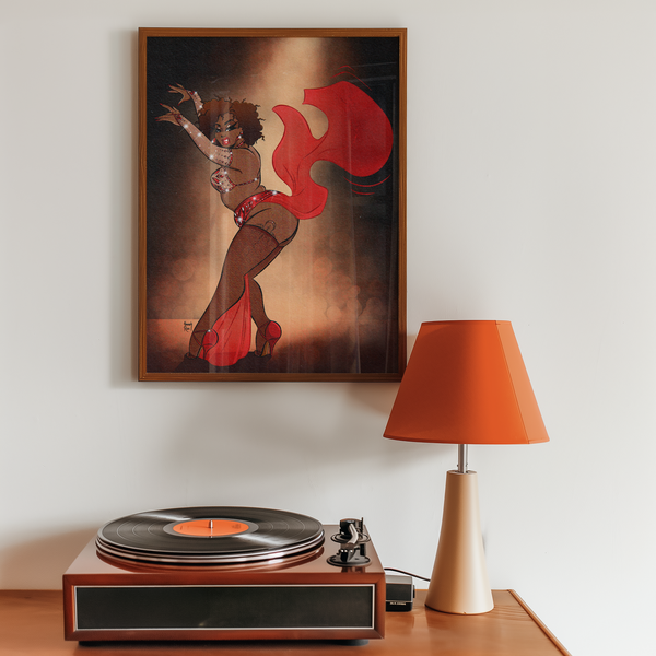 'Bumps in Bronze' Art Print
