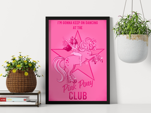 'Pink Pony' Art Print