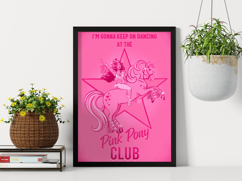 'Pink Pony' Art Print