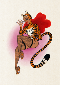 'Lucky Tiger' Art Print