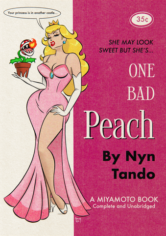 'Pulp Princess Peach' Art Print