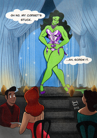 'She-Hulk' Three Page Art Print
