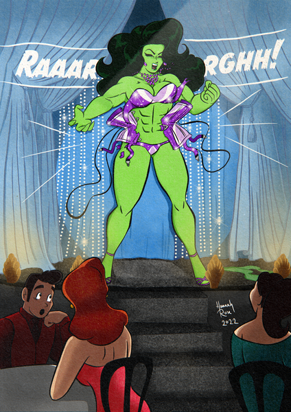 'She-Hulk' Three Page Art Print